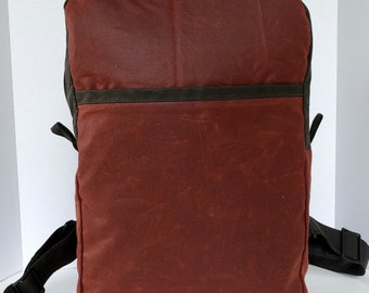 Merchant and Mills Dry Oilskin Backpack, Rucksack, Travel Bag, Travel Backpack