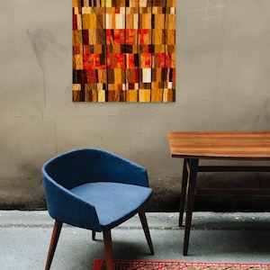 Bars Quilt Wall Art, Handmade Wall Quilt, Quilted Wall Hanging, Contemporary Quilt for Wall, Textured Art Quilt