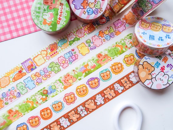 Animals with Foods Stamp | Washi Tape Animals with Foods Stamp | Washi Tape