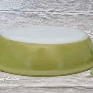 Vintage Agee (Australian) &#39;Sage Green&#39; Or &#39;Lime&#39; Oval Pie Dish PO 112