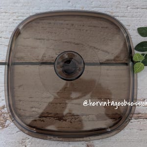Vintage Corning Ware Casserole Dish Brown Glass Replacement Lid A-12-C Made by Pyrex