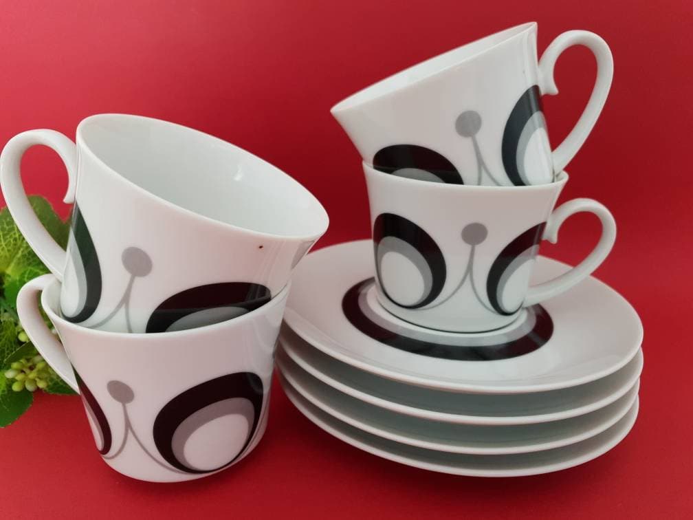 Vintage Arlen Fine China Japan Orbit 5014 Tea Coffee Set of Etsy
