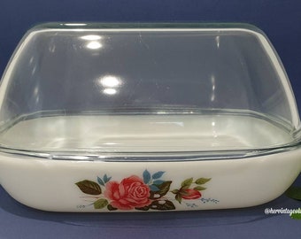 pyrex glass roaster with lid