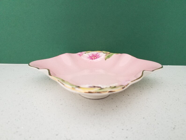Vintage Royal Winton England Pink Petunia Serving Plate