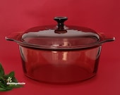 Vintage Corning Vision USA 5 Litre Dutch Oven Casserole Dish