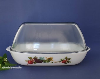 pyrex glass roaster with lid