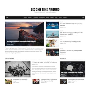 Second Time Around - HTML5 Magazine Template