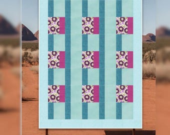Pattern bundle: Strips and logs quilt block - 4 patterns one block
