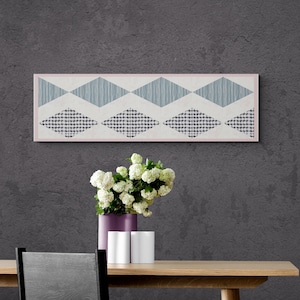 Arctic waves quilted table runner pattern