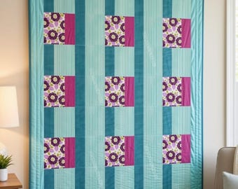 Pattern bundle: Strips and logs quilt block - 4 patterns one block