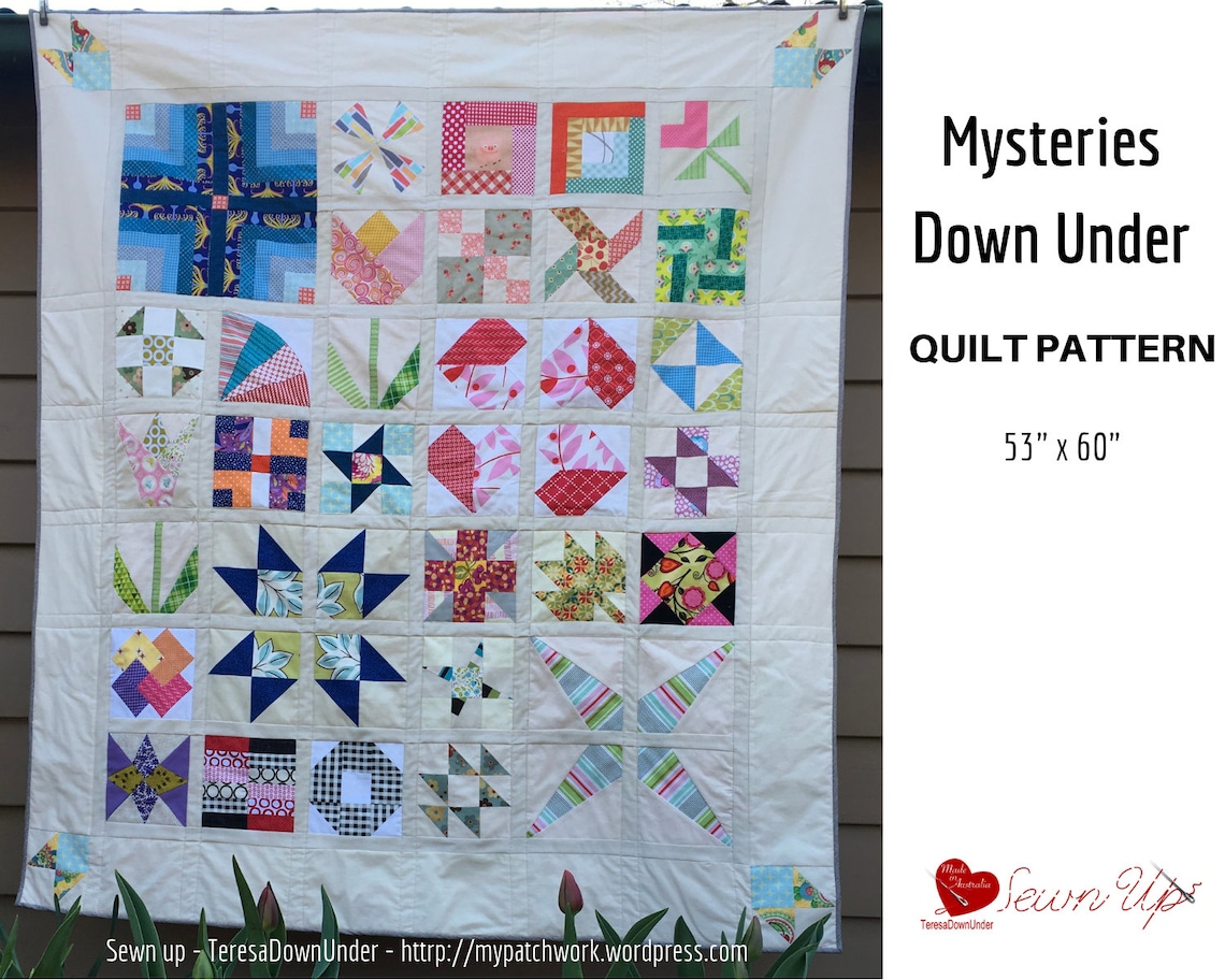 Mysteries Down Under Quilt Pattern PDF Download Etsy Australia