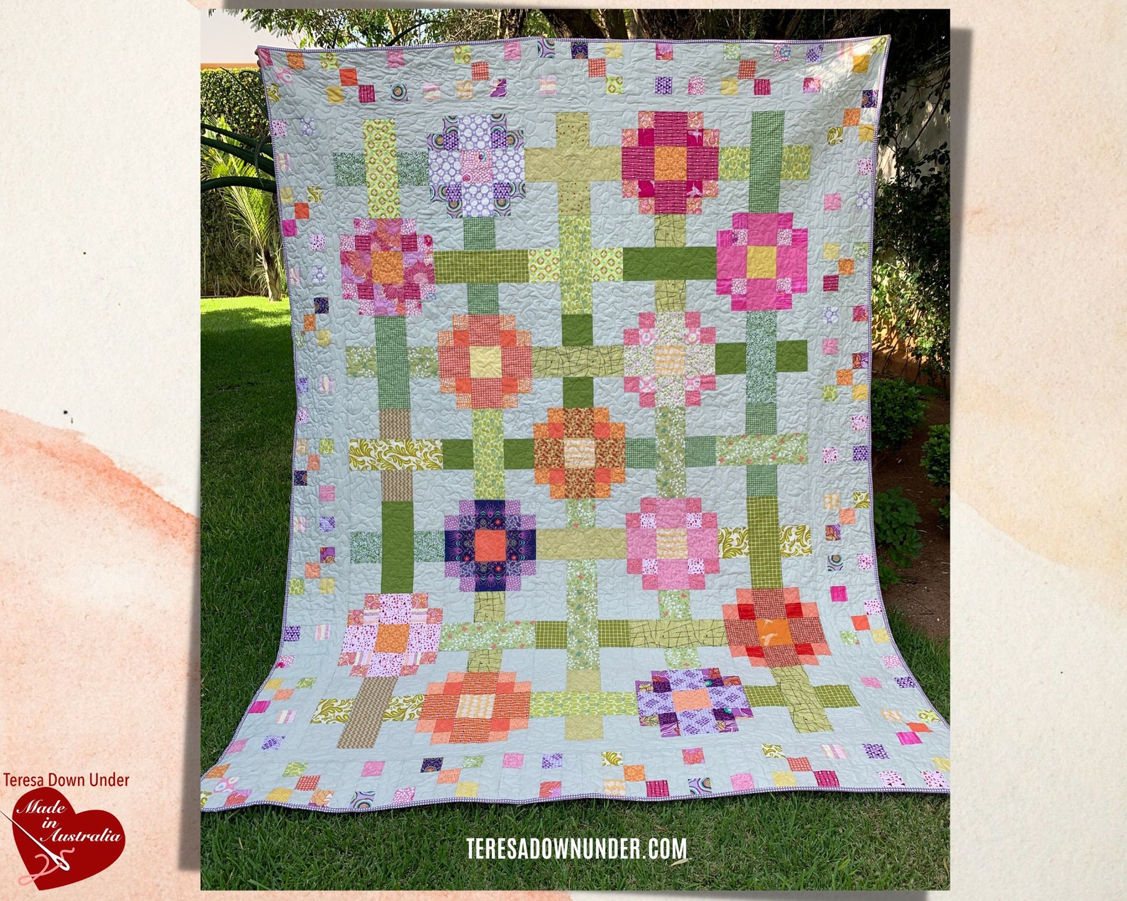 Summer Garden Quilt Pattern Etsy