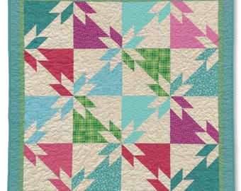 Halbe quadratische Dreiecke und Quadrate Block - 1 Block, 4 Quilts bündeln