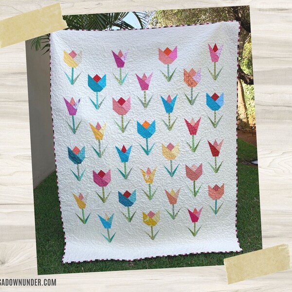 Twirling Tulip Quilt Pattern - Etsy