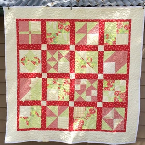 4-patch textured quilt top - PDF download