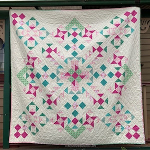 French garden quilt pattern - PDF download