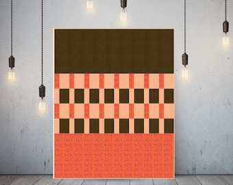 Pattern bundle: Strips and logs quilt block - 4 patterns 1 block