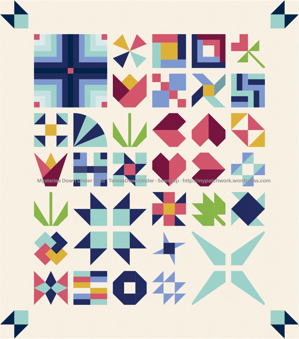 Mysteries Down Under Quilt Pattern PDF Download Etsy Australia