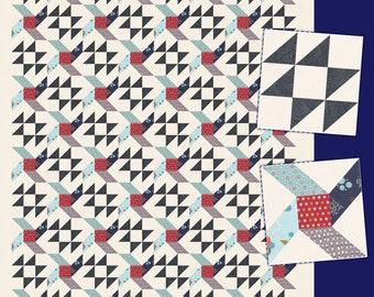 Propeller quilt pattern - PDF download