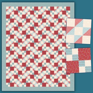 Water and fire quilt pattern - PDF download