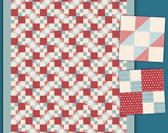 Water and fire quilt pattern - PDF download