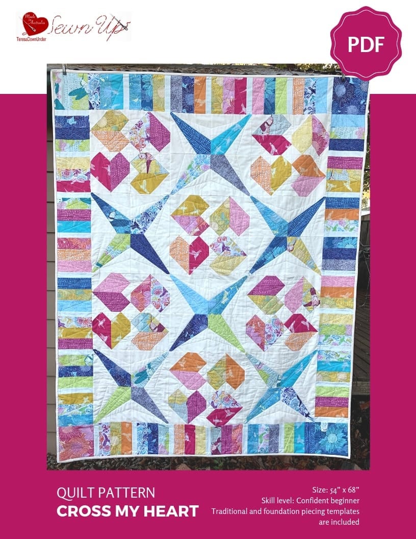 Cross My Heart Quilt Pattern - PDF Download - Etsy Australia