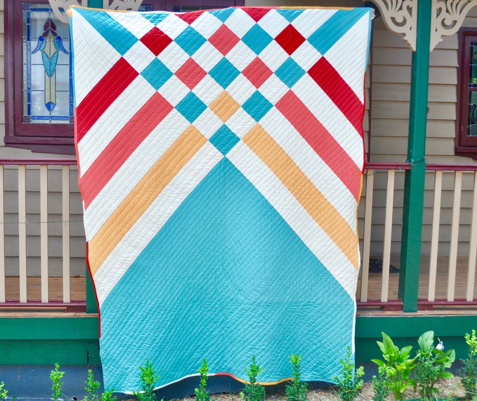 Trellis Quilt Pattern 5 Sizes Etsy Australia