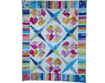 Cross my heart quilt pattern - PDF download