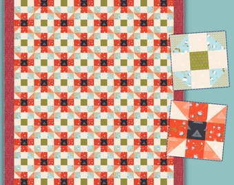 Flowers in my garden quilt pattern - PDF download