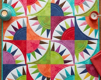 Simple New York beauty quilt block template