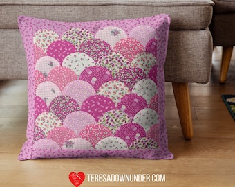 Clamshells pillow pattern and video tutorial