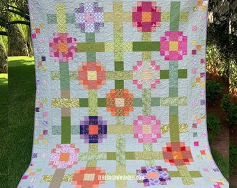 Summer garden quilt pattern