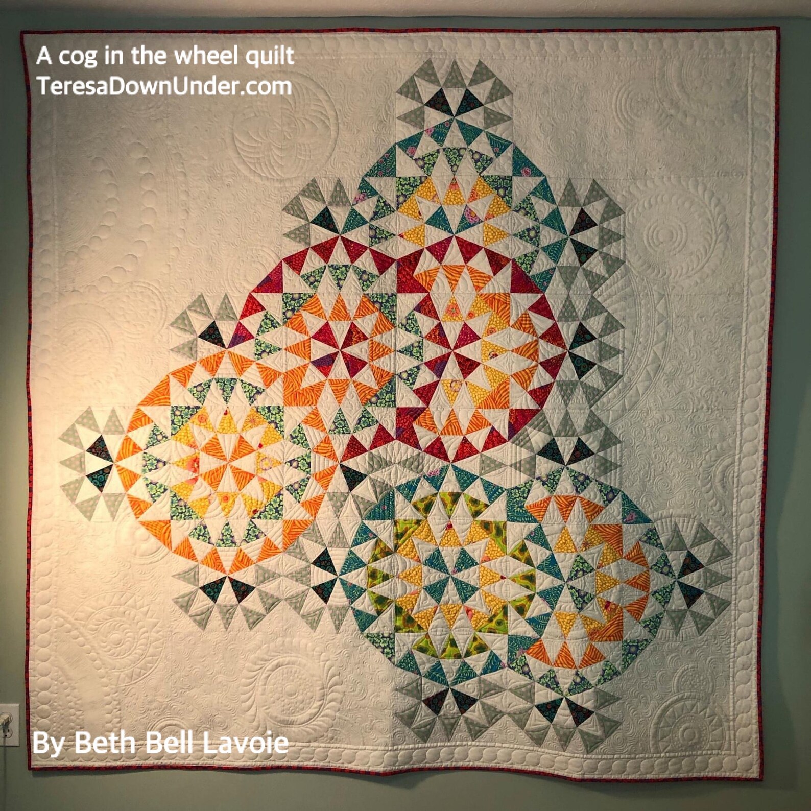 A cog in the wheel quilt pattern PDF download Etsy