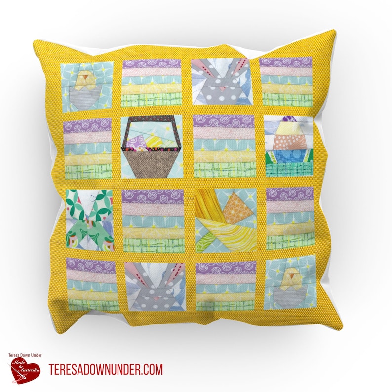quilted easter bucket