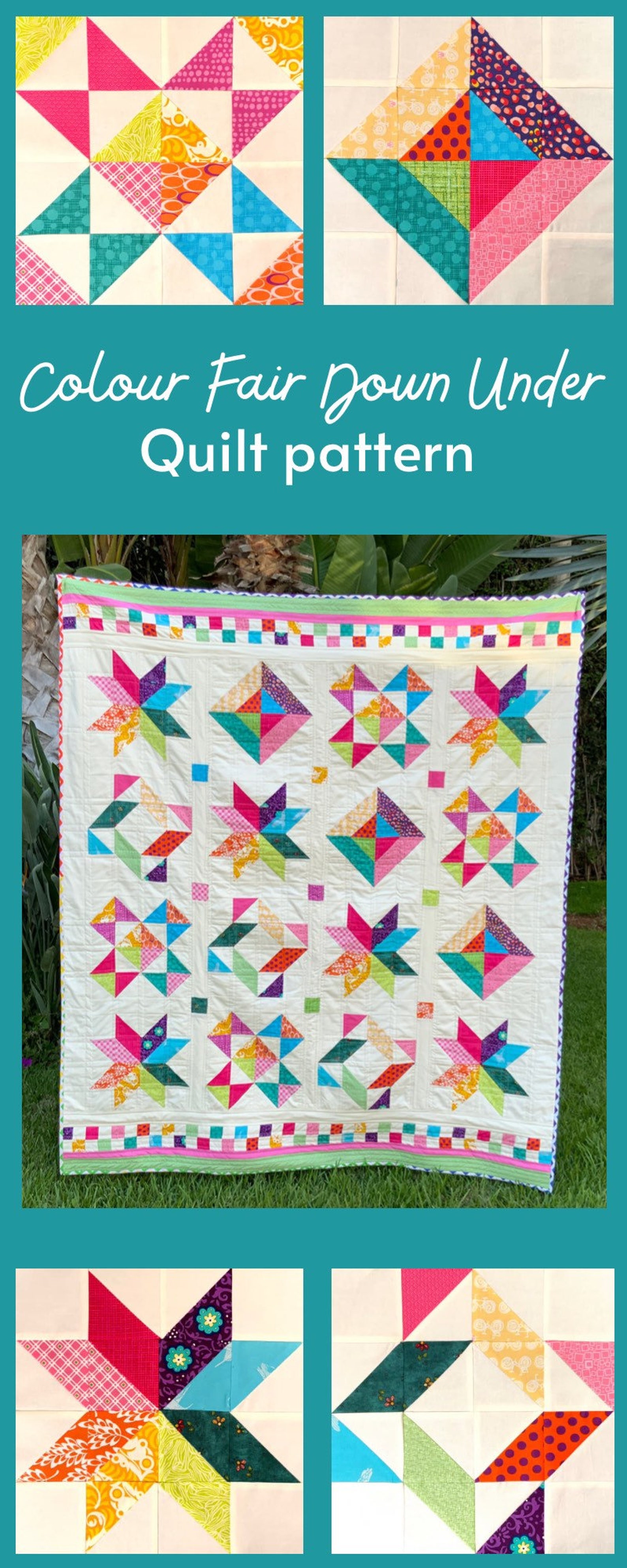 Colour Fair Down Under Quilt Pattern PDF Download Etsy