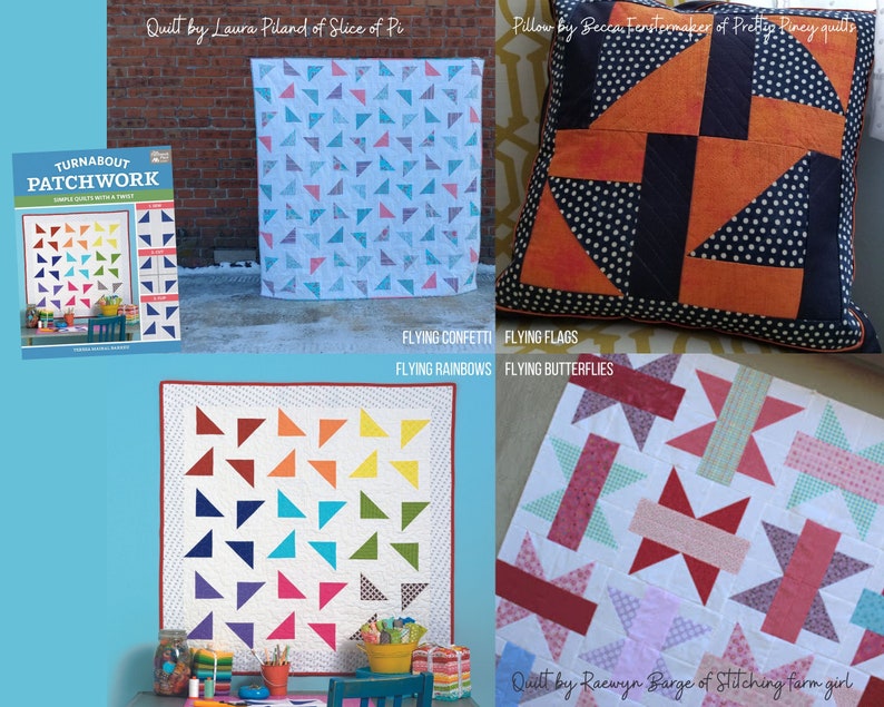 Modern Shoofly Quilt Block: 1 Block 4 Quilts Pattern Bundle - Etsy