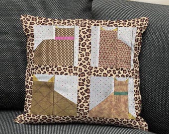 Patrón de almohada acolchada Meow