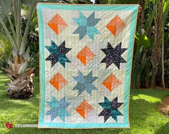 Midnight diamonds quilt pattern