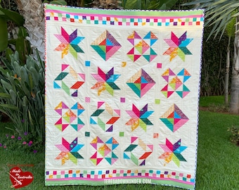 Colour Fair Down Under quilt pattern - PDF download