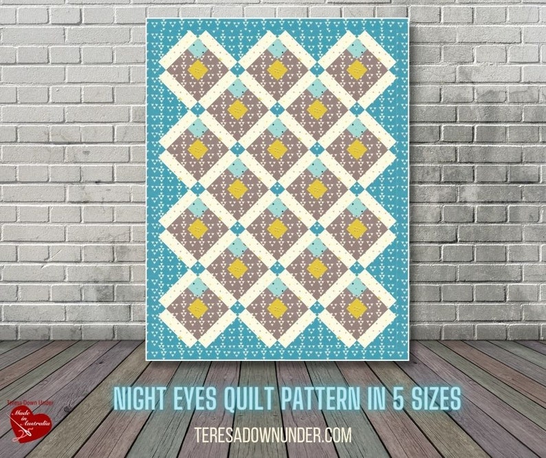 Quilt pattern: Night eyes 4 sizes image 9