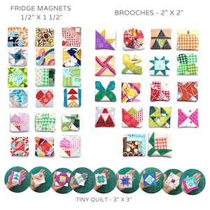 Miniature quilt blocks - 3 set bundle