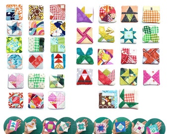 Miniature quilt blocks - 3 set bundle