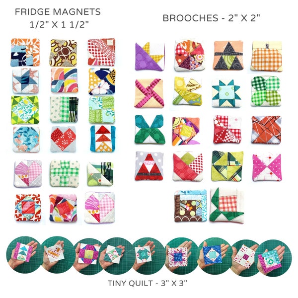 Miniature quilt blocks - 3 set bundle