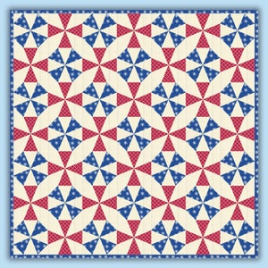 Kaleidoscope quilt block and colouring page image 1
