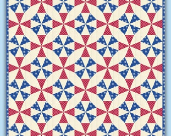 Kaleidoscope quilt block and colouring page