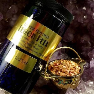 Lemon Peel, Dried & Sold by the Ounce