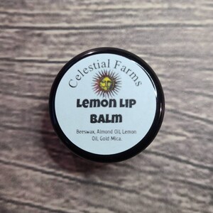 Bálsamo labial de cera de abejas natural: limón, cera de abejas