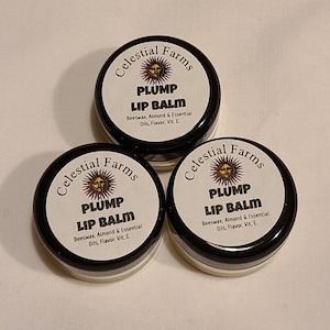 Natural Bees Wax Lip Balm - Plump,  Beeswax