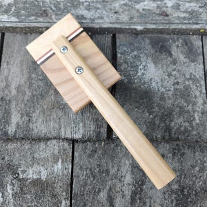 Flicker Brush, Drum Carder Brush, Drum Carder Cleaning Carder, Fiber Arts Tool, Wool Processing, Maple and oak, Blending Board