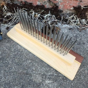 Wool Hackle - 6&quot; Double Row - Sapele and Maple